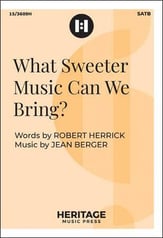 What Sweeter Music Can We Bring? SATB choral sheet music cover